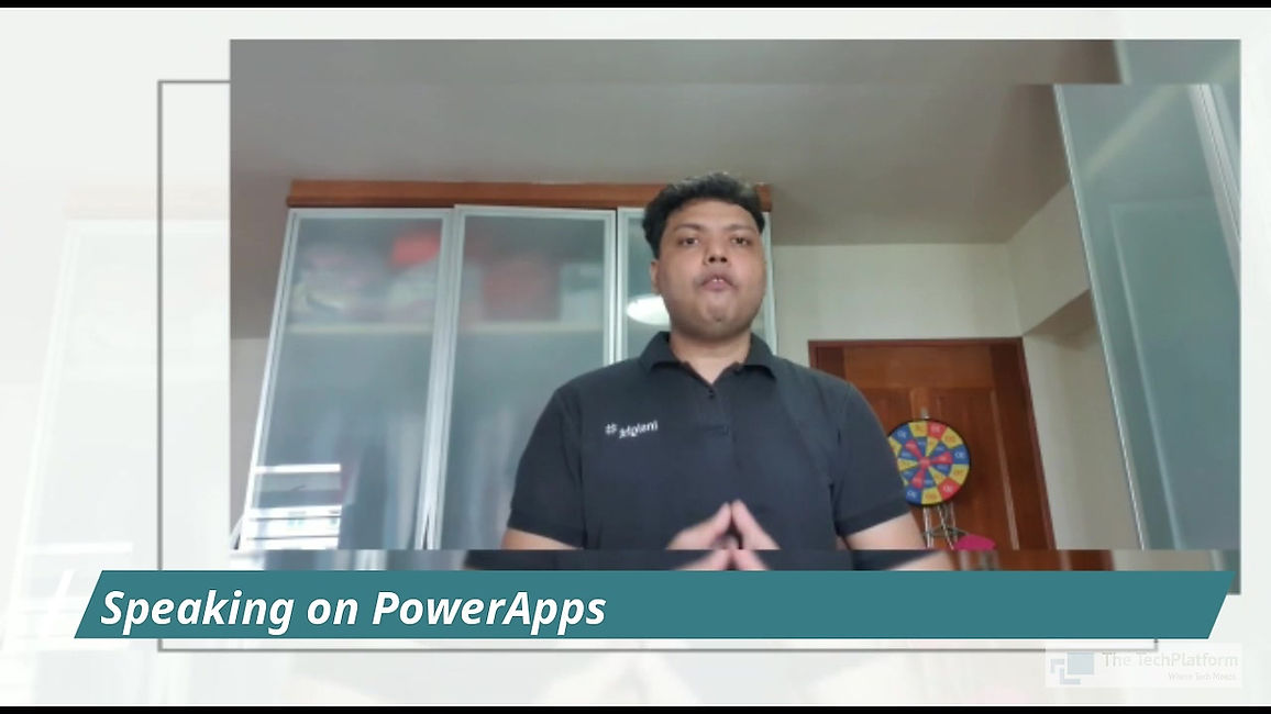 Watch Aroh Shukla speaking on POWER APPs at The Tech Platform Talks Academy